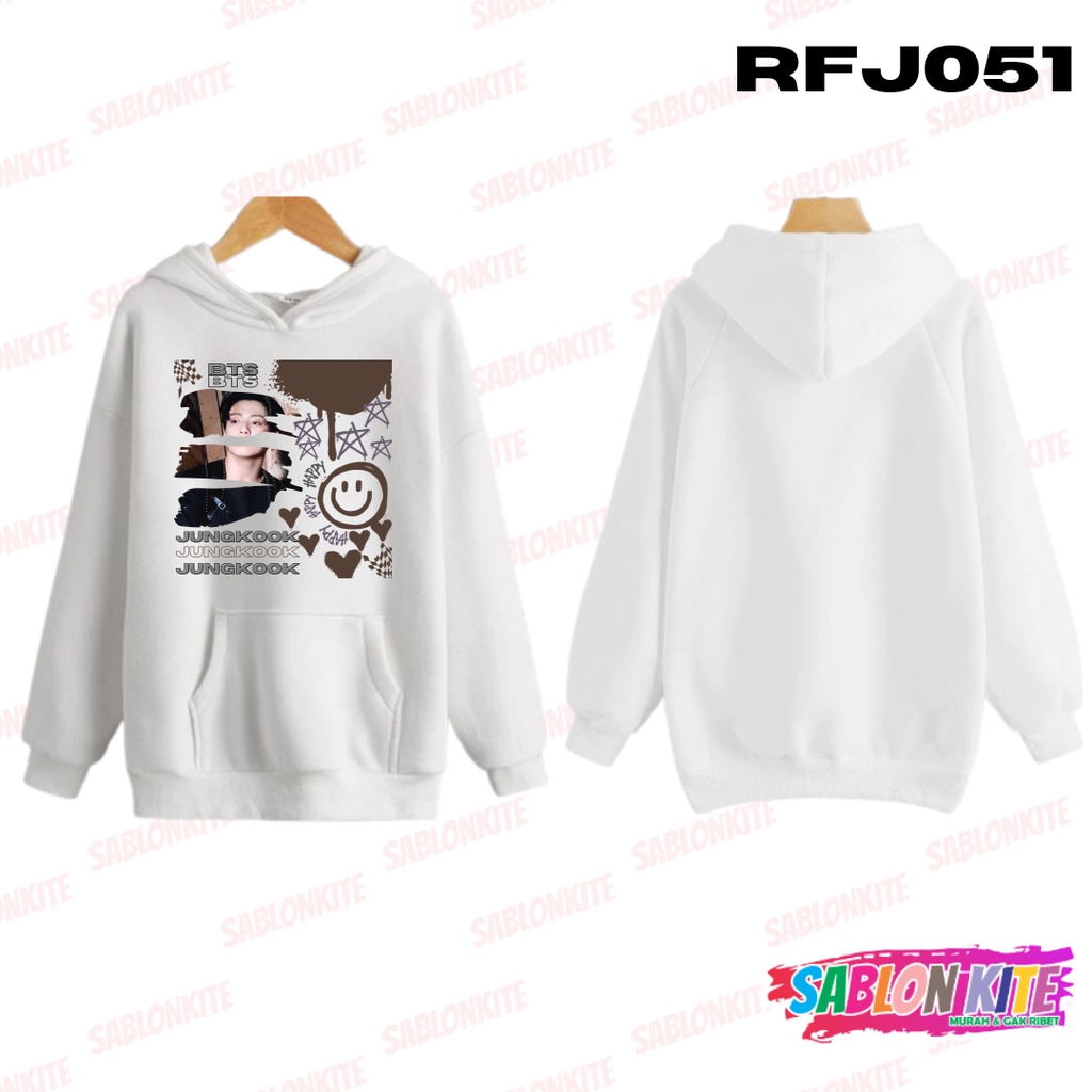 MURAH!!! HOODIE SWEATER KPOP JUNGKOOK SMILEY PAINT RFJ051