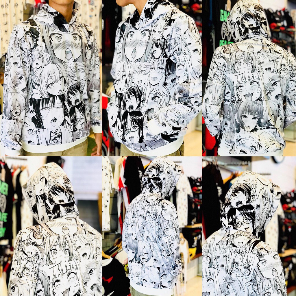 SWEATER HOODIE AHEGAO FULLPRINT ADIDASPOLY