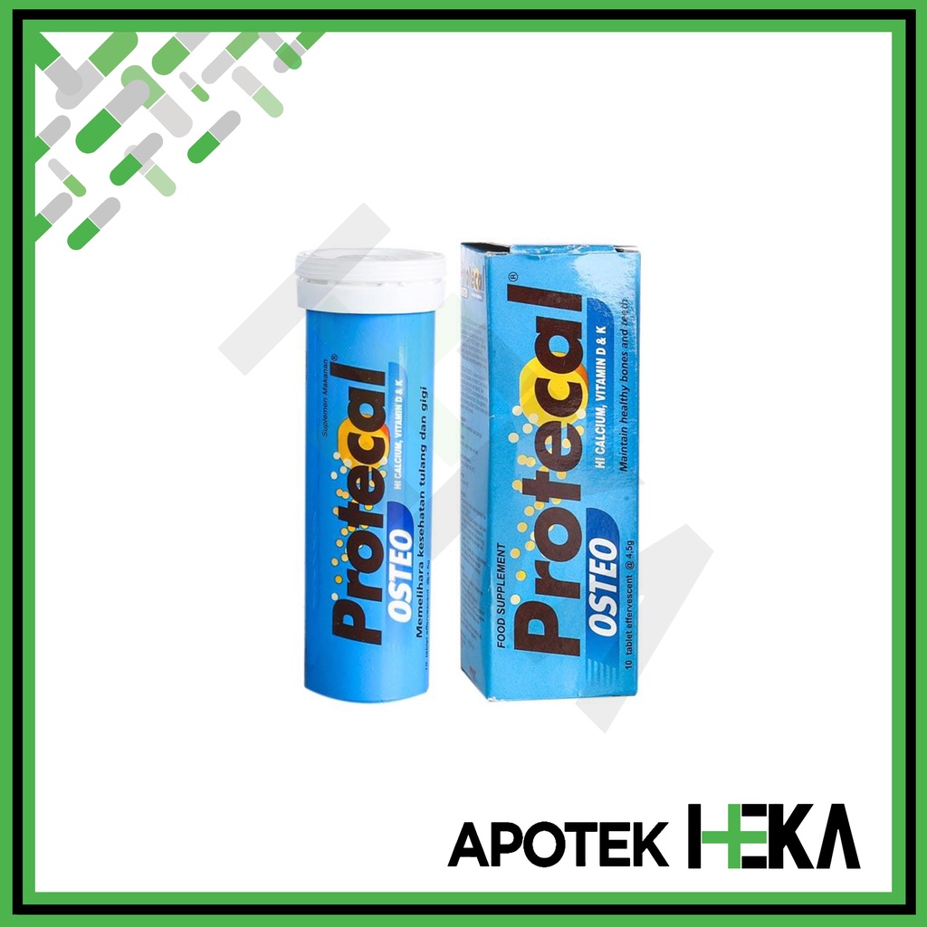 Protecal Effervescent Osteo 10 Tablet - Calcium dan Vitamin D (SEMARANG)
