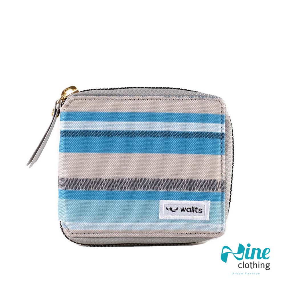 MAITA IVORY - Dompet Wallts Wallet Wanita Casual Motif Biru Persegi Terbaru Original Berkualitas