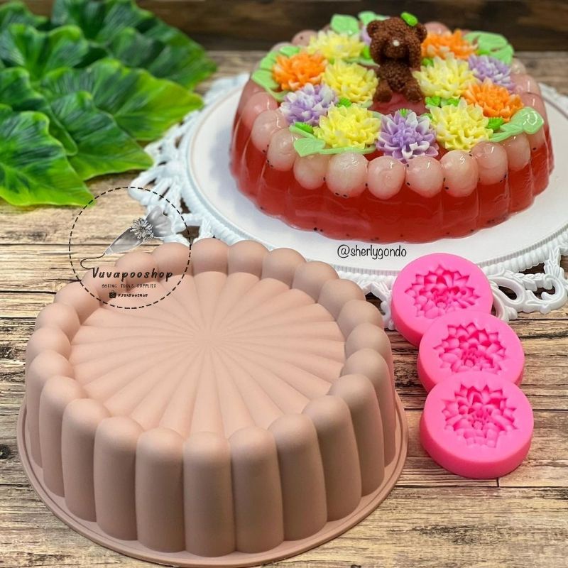 Silicone Charlotte / Cetakan Silikon Puding Charlotte / Silicone Mold Pudding