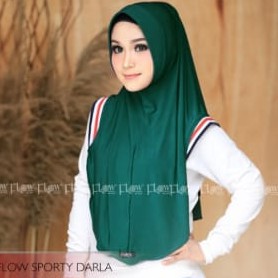Jilbab Instan Sporty Darla Flow BY QOID-EMERALD