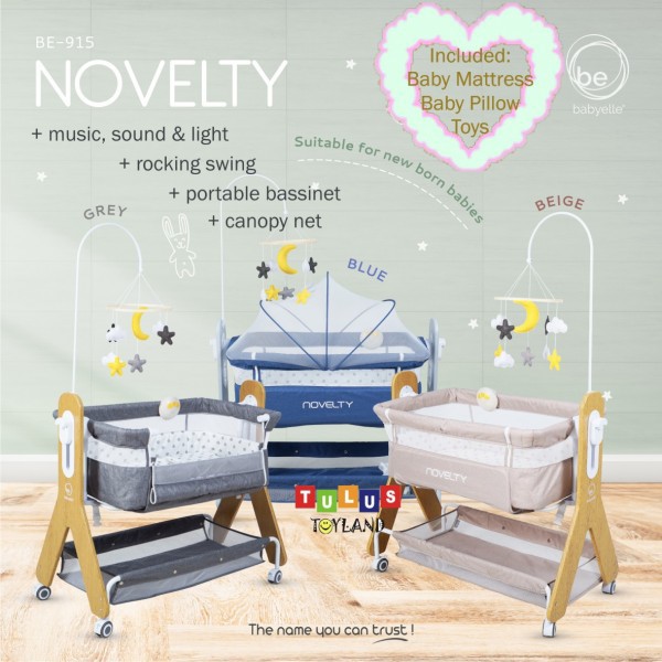 Babyelle NOVELTY BE 915 bed side box bayi sisi bisa turun ranjang ayun Baby Elle co sleeper ranjang portable