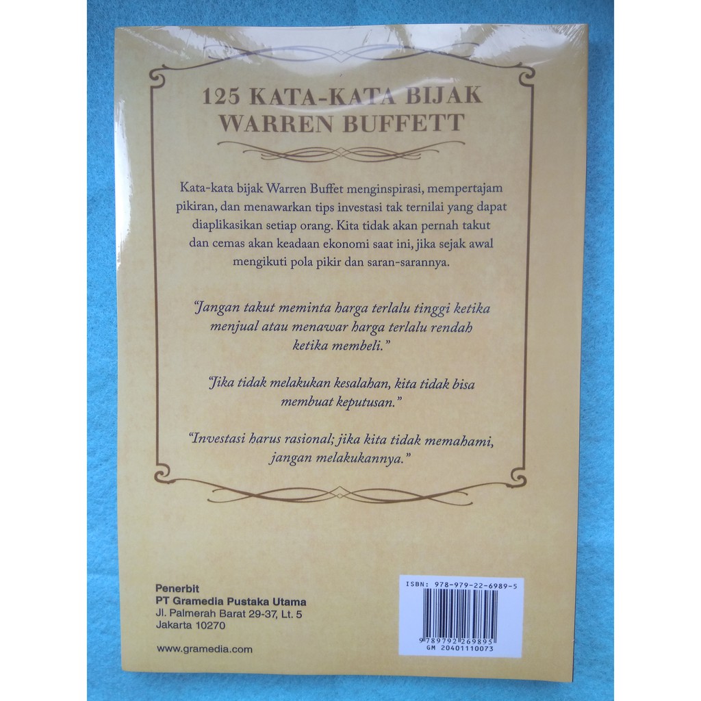 125 Kata Kata Bijak Warren Buffett Untuk Menjadi Kaya Dan Tetap