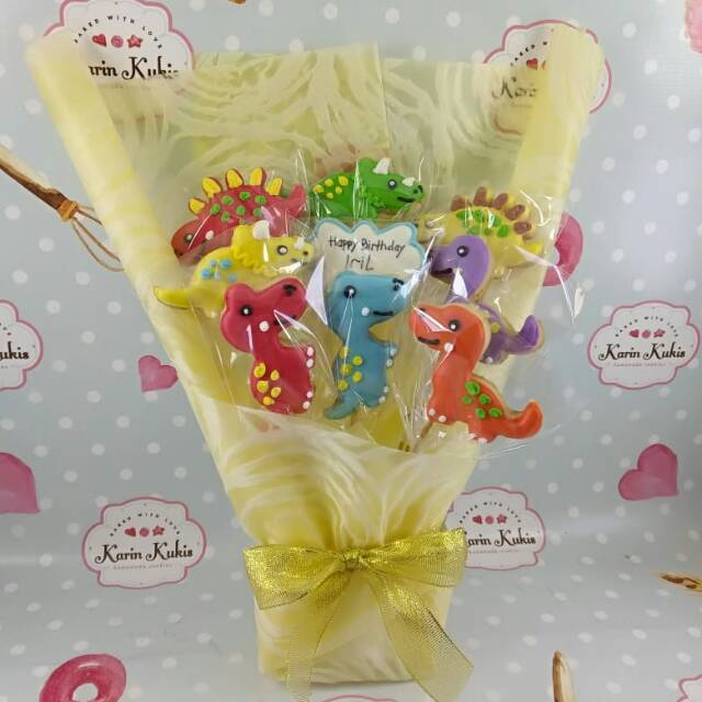 

HAND BUKET KUKIS ULTAH TEMA DINOSAURUS