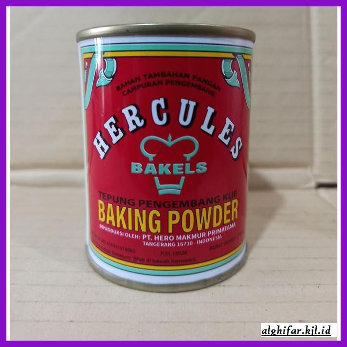 

Redwop-Gnikab- Hercules Baking Powder / Tepung Pengembang Kue Hercules -Hallall.