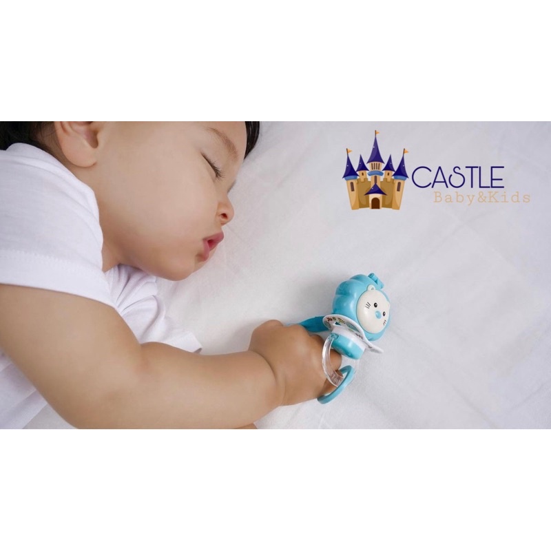 Castle - Simba Pacifier Holder With Case - Gantungan Dot bayi - Gantungan Dot + Tempat Penyimpan