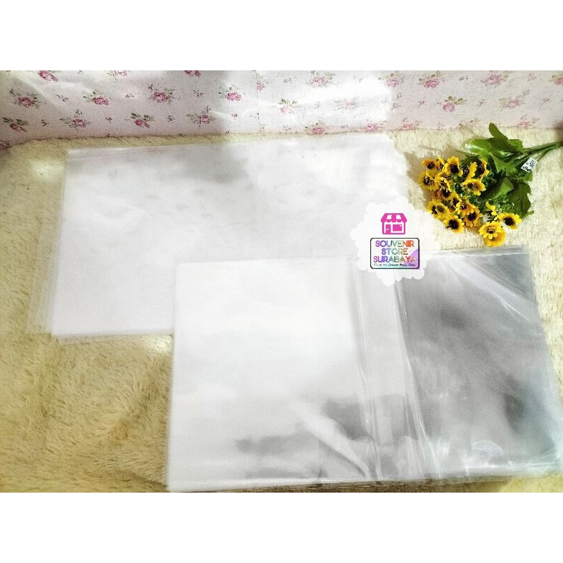 Plastik OPP polos ukuran 23 x 40 cm || OPP polos || Plastik Polos 23cm || Plastik Souvenir Polos