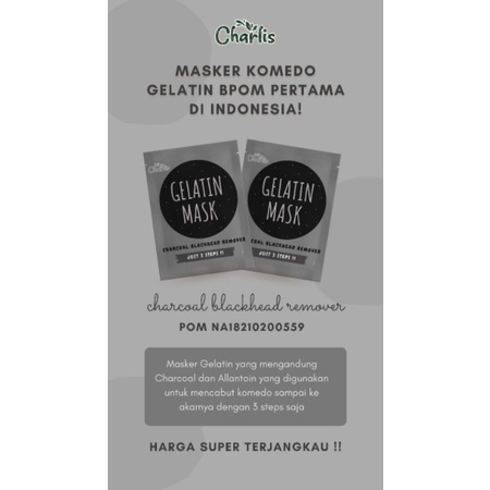 CHARLIS MASKER KOMEDO 5 GRAM BPOM