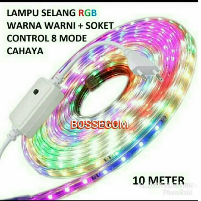 LAMPU SELANG LED 5050 220 VOLT WARNA WARNI - LAMPU NATAL SELANG LED SMD WARNA WARNI