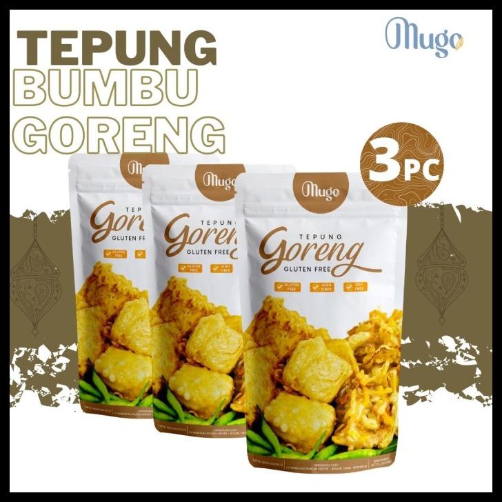 

TERBARUU!! Mugo Tepung Bumbu Goreng Gluten Free NON MSG [3PCS] SALE