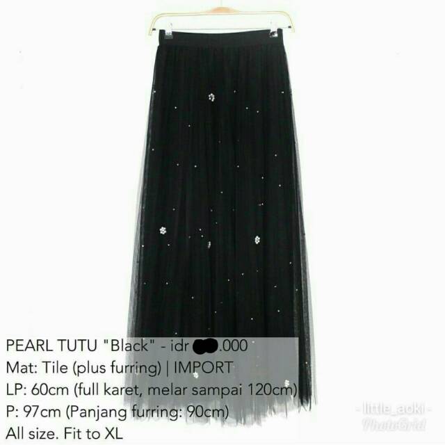 Pearl Tutu Black by iymelsayshijab