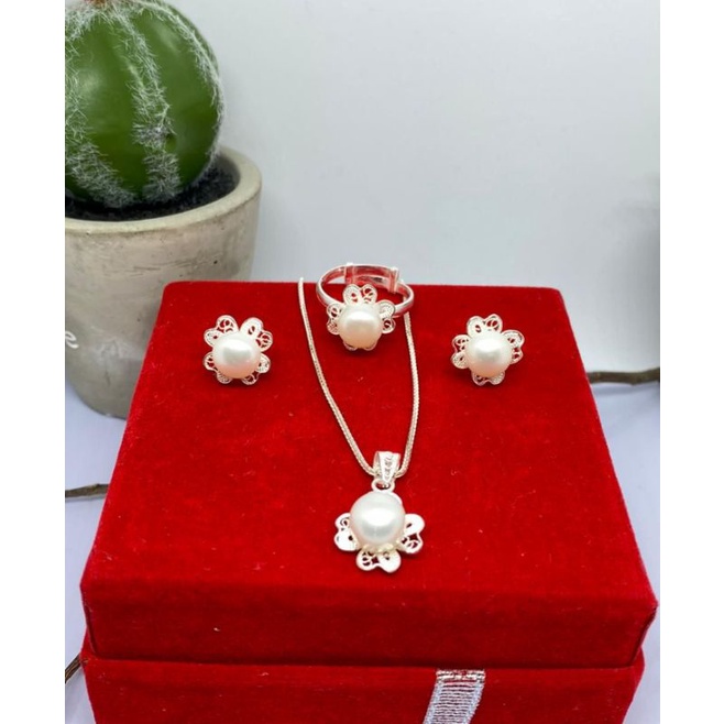 Set lengkap perak Kendari mutiara Lombok asli || langsung dari tempat produksi.