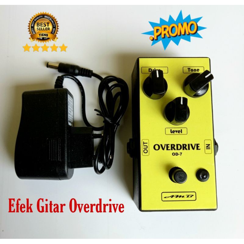 Efek Gitar Overdrive - Efek Gitar Amb Termurah Plus Adaptor