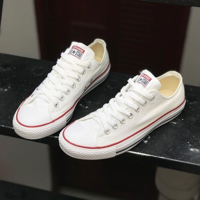 Sepatu AllStar CONNVERSE Grade Ori Sneakers Kasual Bahan Kanvas Foto Realpic Warna putih
