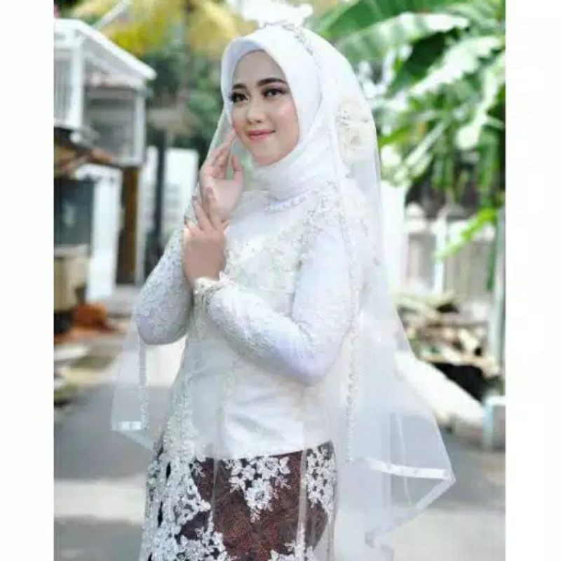 Slayer Pengantin / Hijab Pengantin / Veil Pengantin / Selendang Pengantin-1