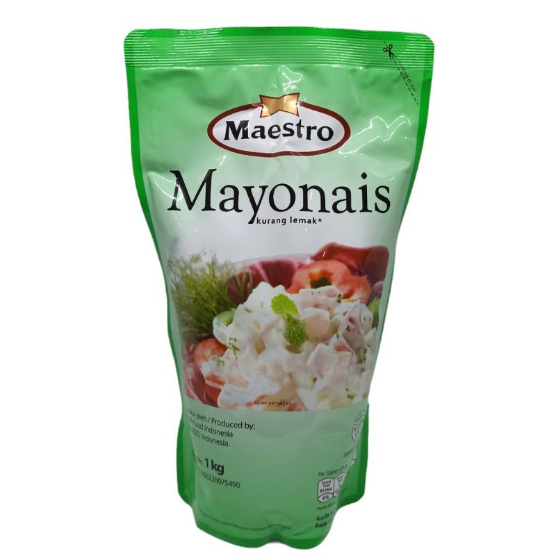 

Mayonais Maestro 1kg / Mayonais Salad Serbaguna