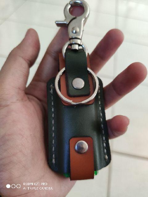 Sarung Dompet Korek Gas Kulit Asli Lighter Case Gantungan Phkc966