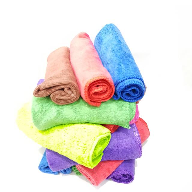 30X30 / 35X35 Kain Lap Microfiber  / kain lap serbaguna  ECERAN / pcs / SATUAN S1