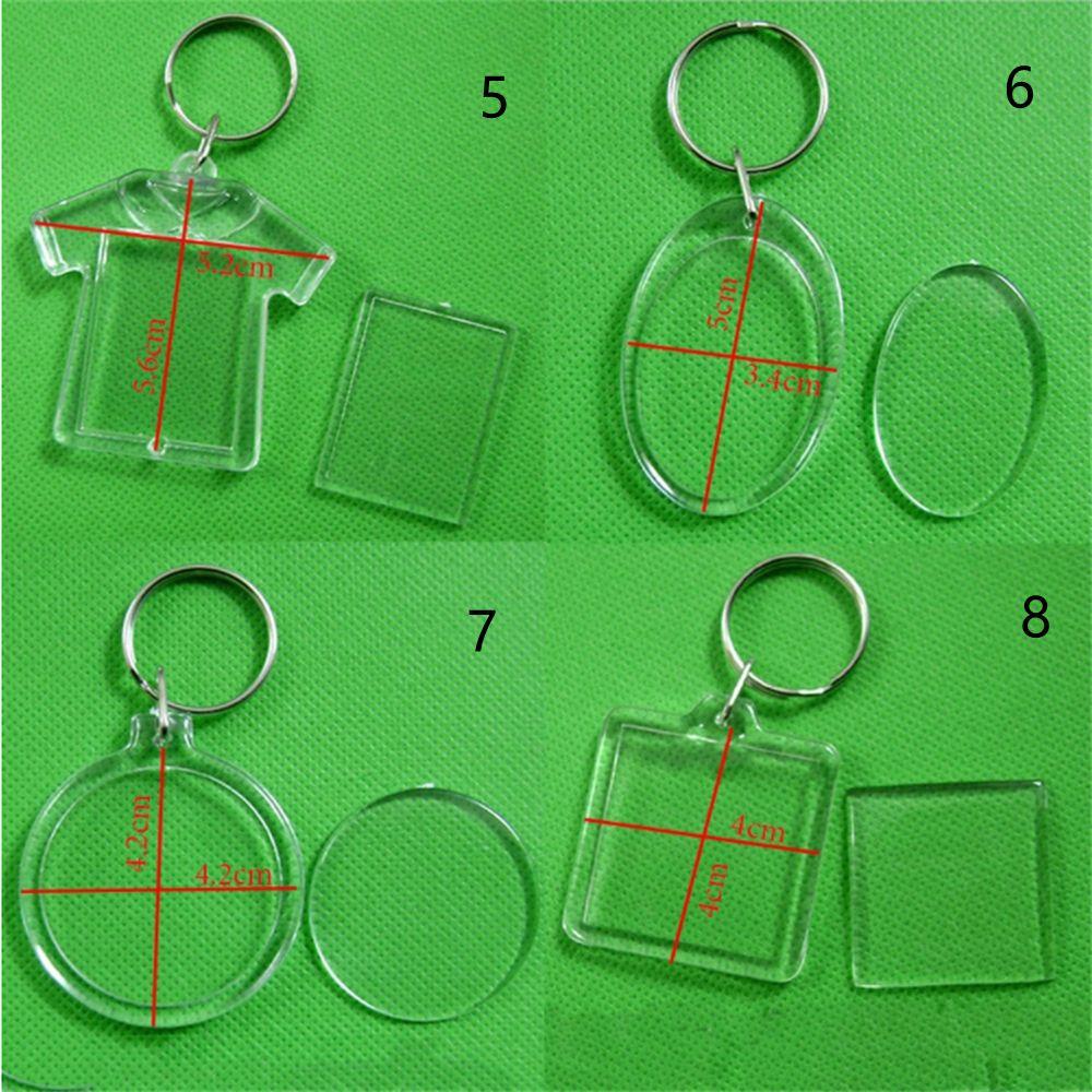 Lily Keyring Gantungan Kunci Iklan Akrilik Insert Foto Bingkai Foto Split Ring Gantungan Kunci