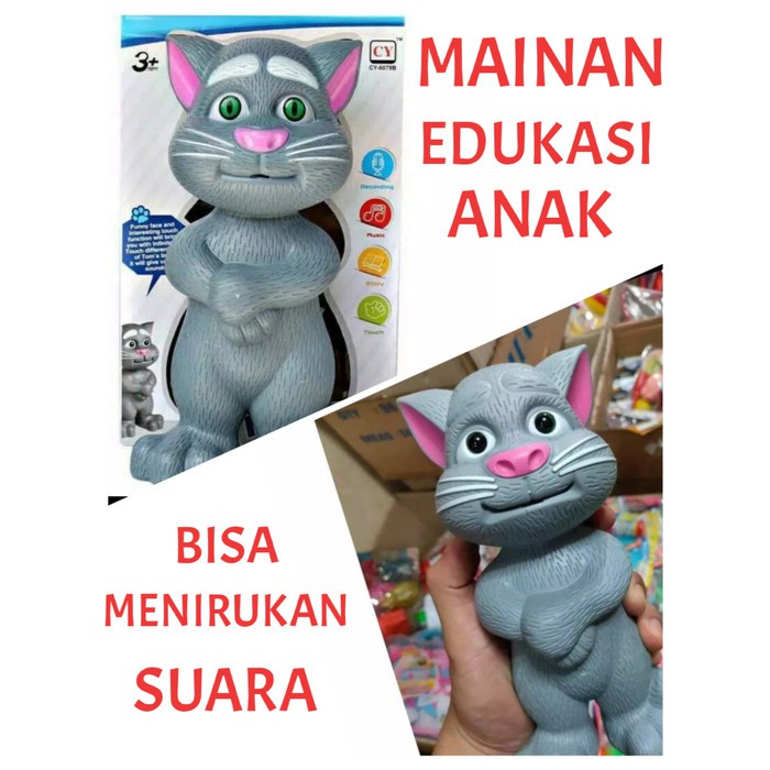 Mainan Edukasi Anak Magical Tomcat Tom Cat Talking Tom Nyanyi Bersuara