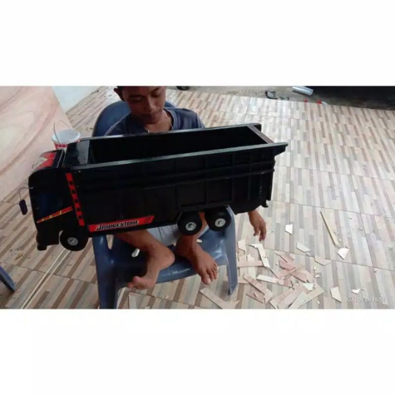 TRUK OLENG TRONTON WARNA HITAM, PUJA KESUMA UKURAN BESAR ,BAHAN KAYU BERKUALITAS