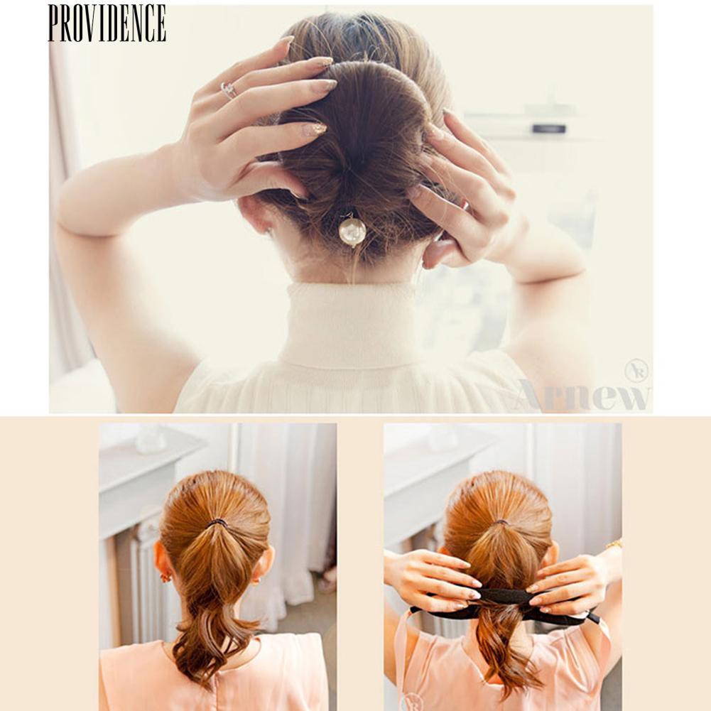 [Bayar Di Tempat]Magic Sponge Hair Clip Foam Donut Hair Styling Bun Curler Tool Maker Ring Twist