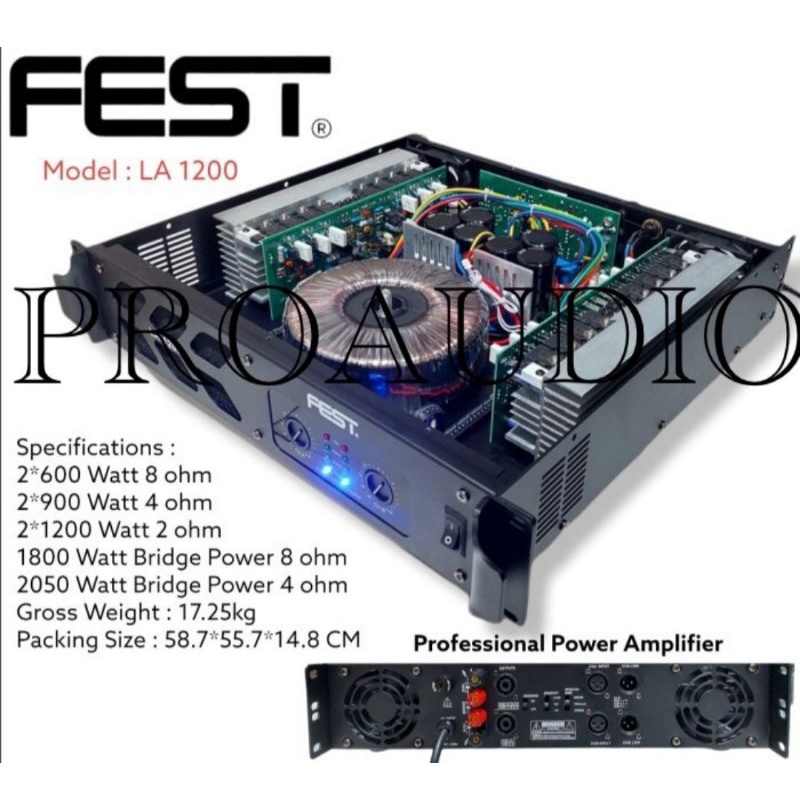 Power amplifier Fest LA 1200 Original