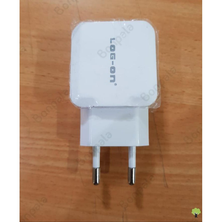 BATOK LOGON DUAL USB 2.4A LO-C26 / CHARGER / CASAN / LOG-ON / LOG ON