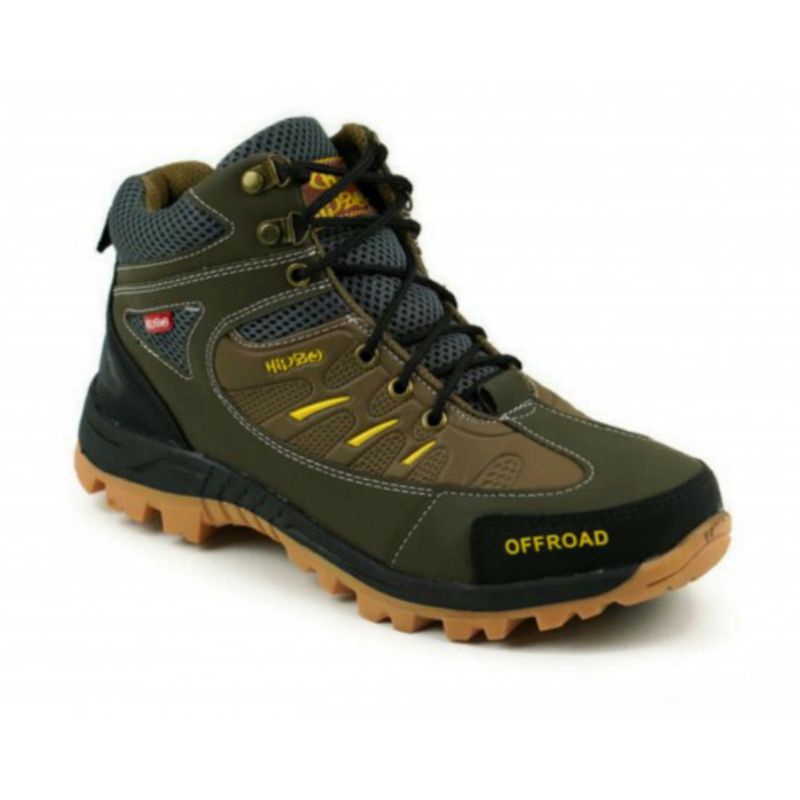 sepatu  pria safety boot  sneakers touring hiking outdoor original grade A Premium terbaru kekinian-Moka