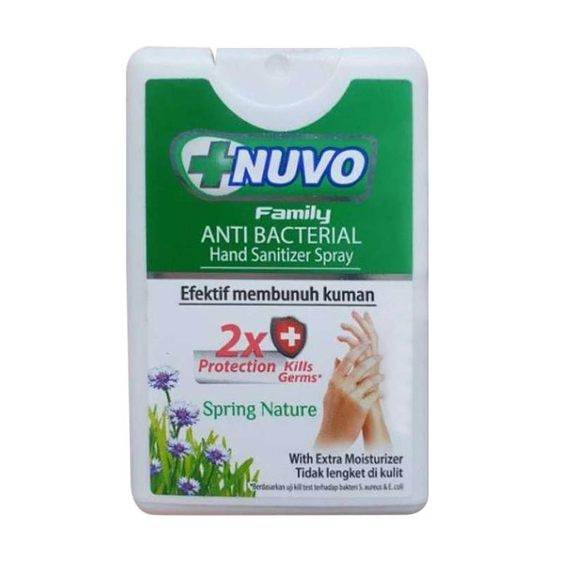 HAND SANITIZER NUVO SPRAY SEMPROT MINI KECIL 18 ML PEMBERSIH TANGAN ANTI KUMAN BAKTERI