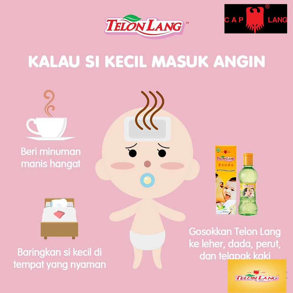 CAPLANG Telon Lang 15ml | 30ml | 60ml |100 ml | Minyak Telon | Minyak Tubuh cap lang (KIM)