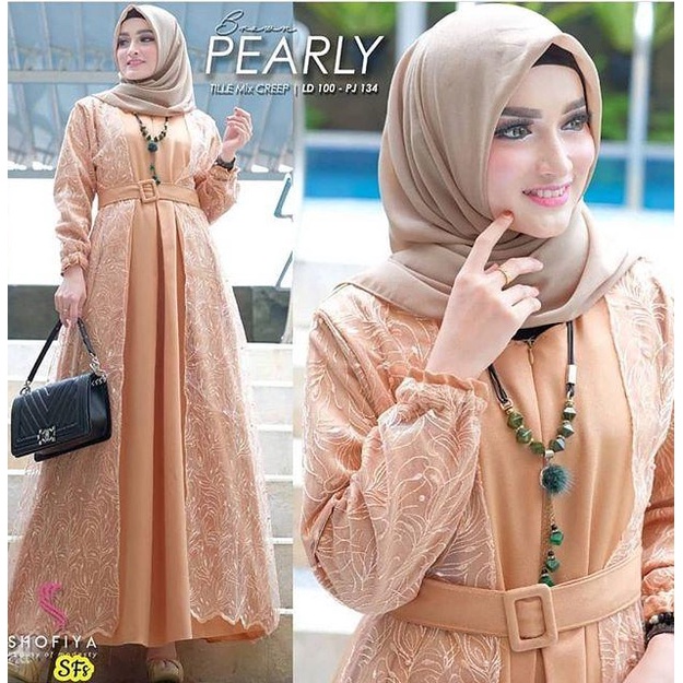 Gamis Brukat Jumbo Terlaris  - Gamis Brukat Modern Terbaru 2021 / Long Dress Kondangan / Dress Wanit