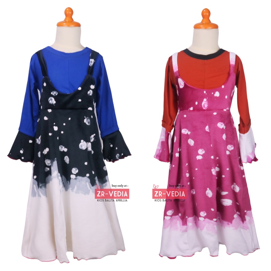 Gamis Aisyah uk 6-7 Tahun [EXPORT] Baju Anak Perempuan Dres Ngaji Murah Gamis Muslim Lebaran Muslima