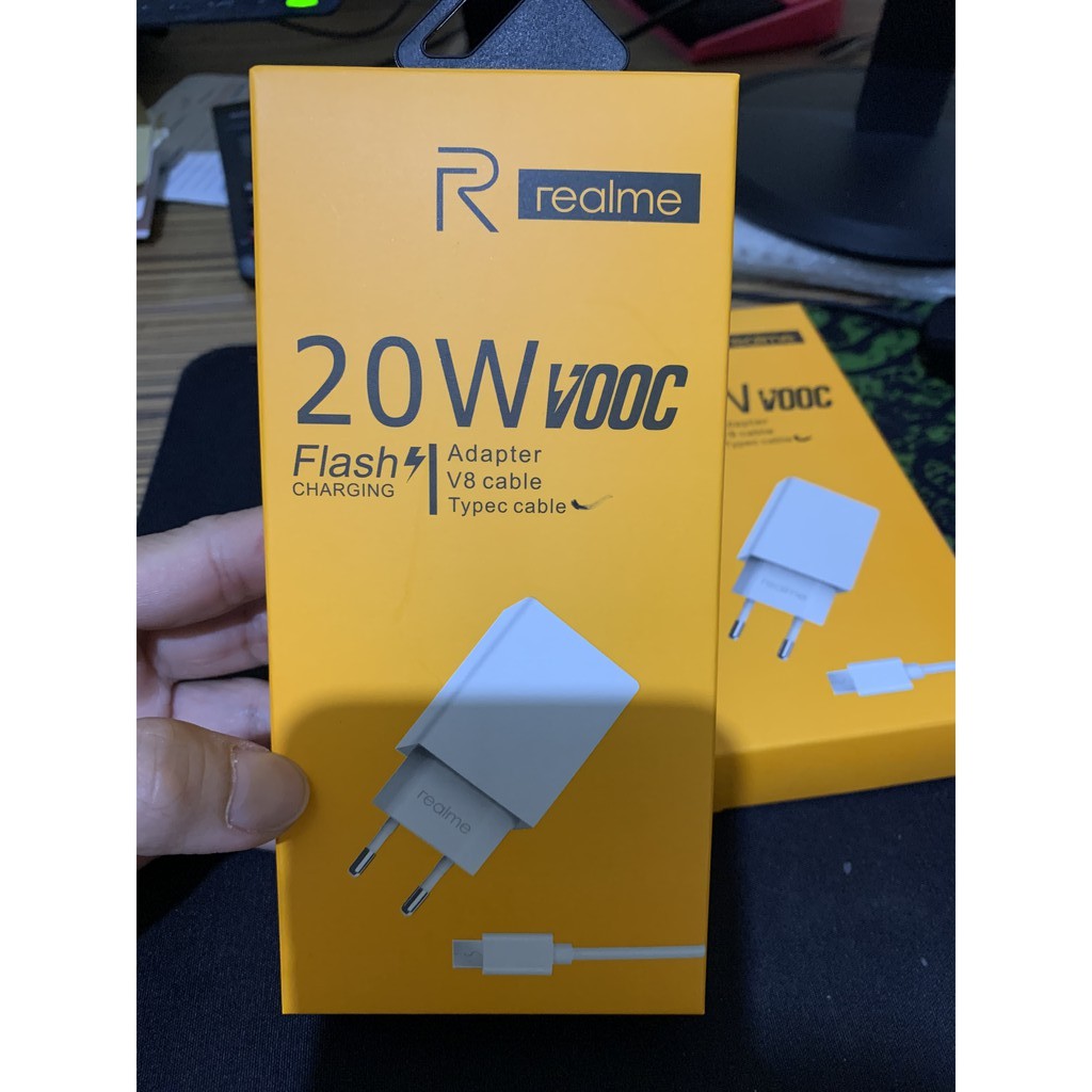 Charger Realme ORIGINAL fast charging 20W, bergaransi 6 bulan