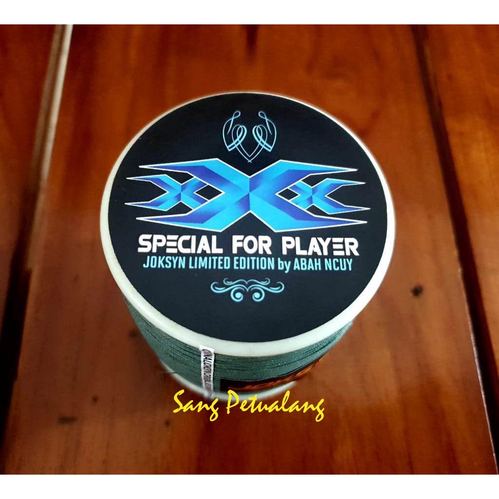 Gelasan Joksyn XXX Special Player Biru 0.20 Silikon Hijau by ABAH NCUY