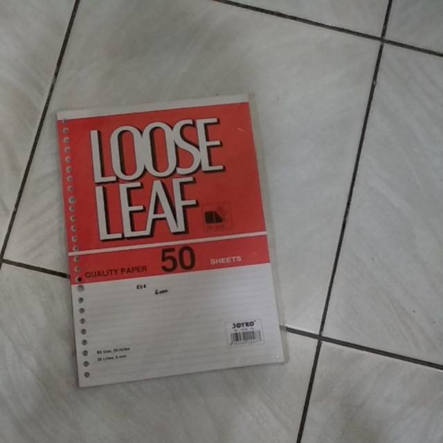 

Kertas /binder campus isi ulang