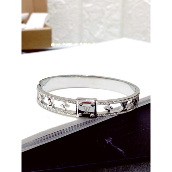 Gelang Titanium asli motif Mk Premium Quality anti karat anti alergi Bracelet Stainless steel bc1729