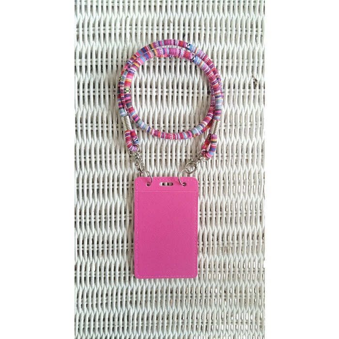 

Eklusif Id Card Holder Pink Dan Tali Tenun Hot Sale
