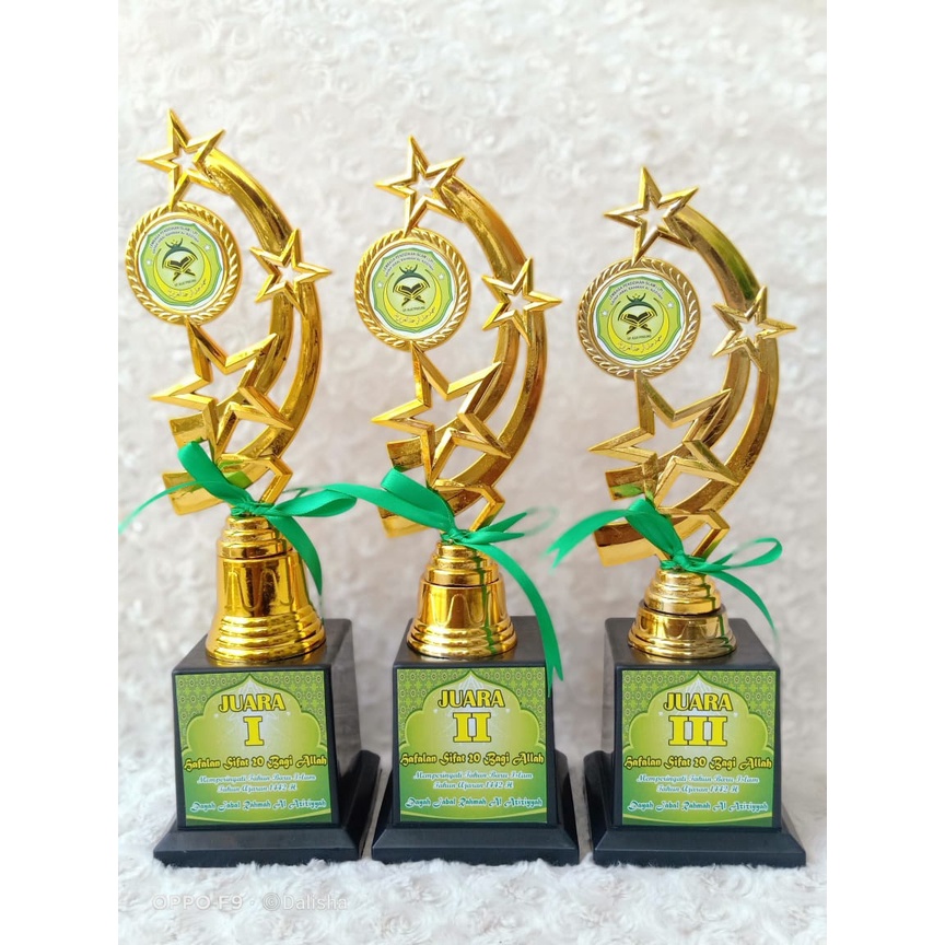 Piala SEt 123 Bintang Bulan Piala Lomba Piala Juara Piala Set Mini Piala Set Murah Piala Plastik