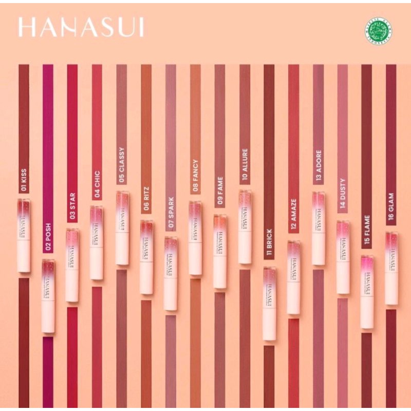 HANASUI MATTEDORABLE LIP CREAM BIASA - LIPCREAM HANASUI MATTEDORABLE