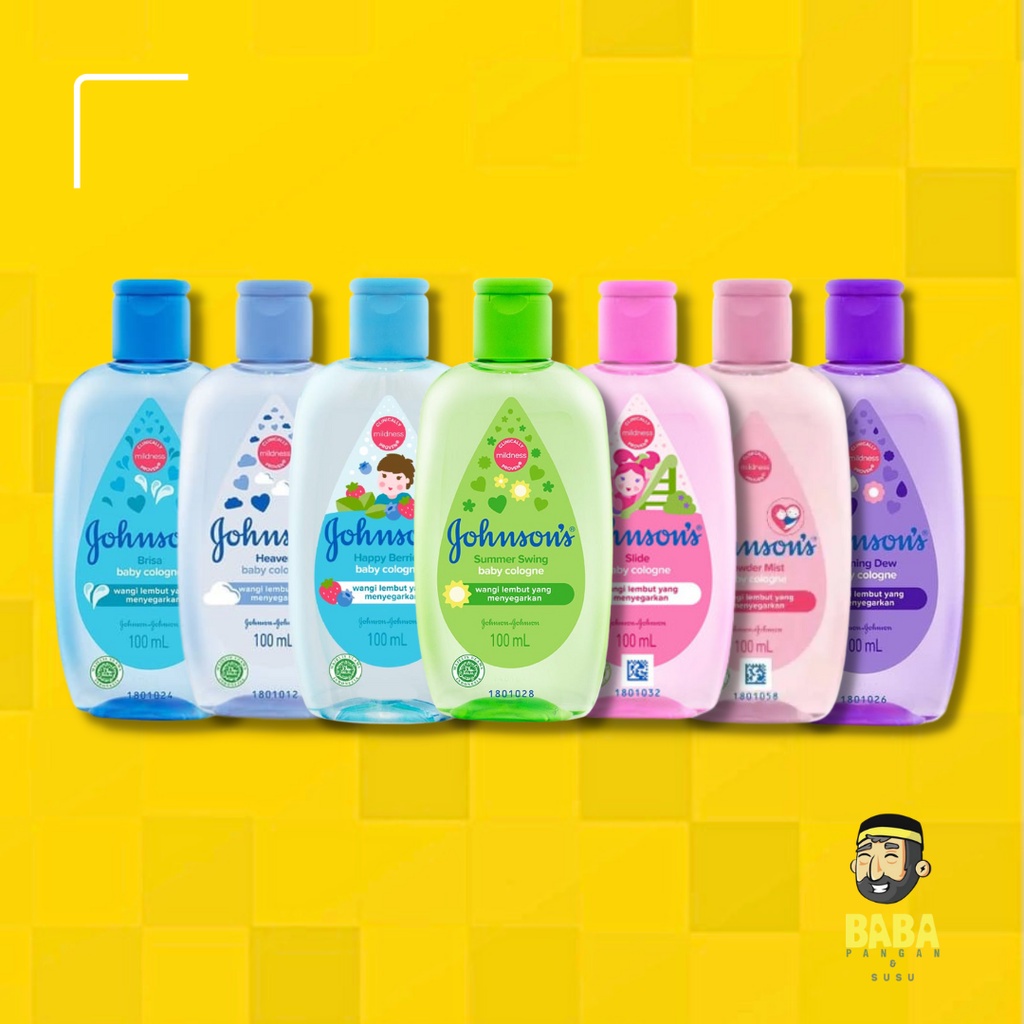 Johnsons Baby Cologne 100ml Heaven Summer Swing Happy Berries Powder Mist Slide Brisia Morning Dew Parfum Bayi Johnsons