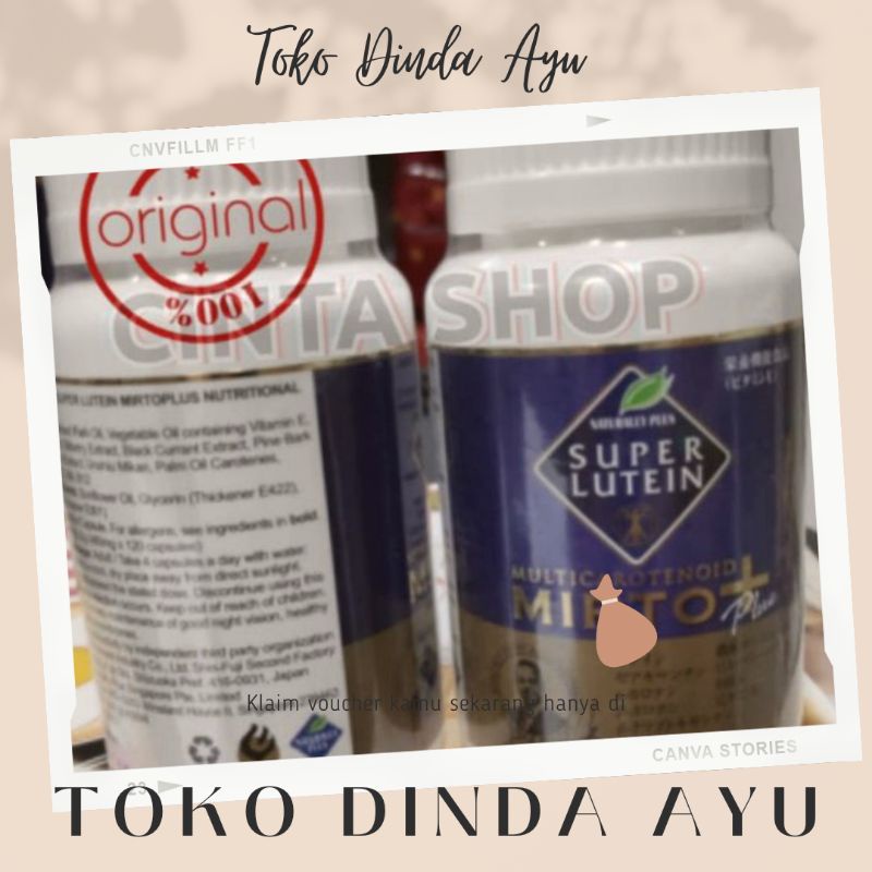 OBAT MATA Super Lutein mirto plus asli s lutena obat vitamin Mata Terbaik herbal kesehatan mata cepa