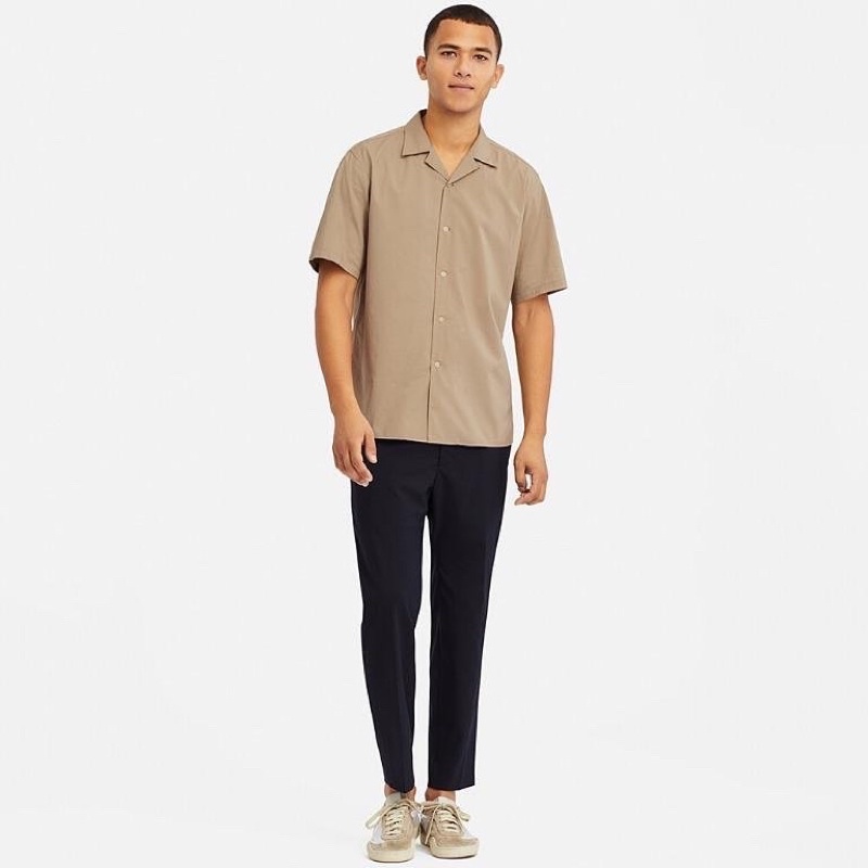 Uniqlo Open Collar Shirt - Kemeja Lengan Pendek-7