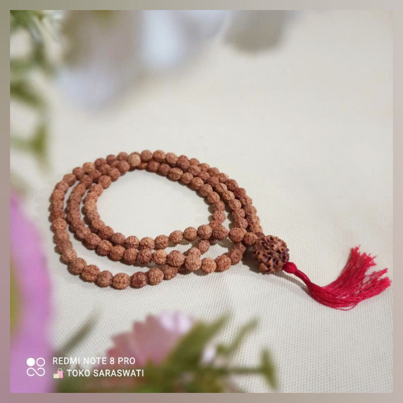 Tasbih Japamala Genitri Rudraksha 108 Hindu Buddha Siwa Wisnu Ganesha