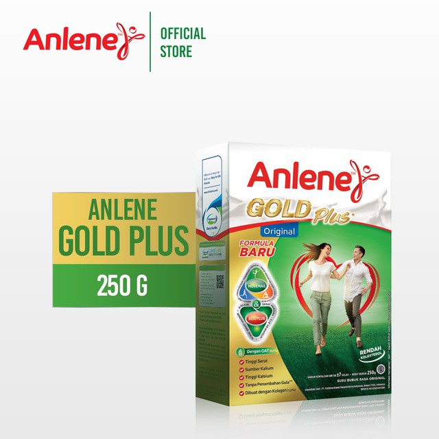 

Anlene Gold Plus Original/Plain - Susu Bubuk 250 gr