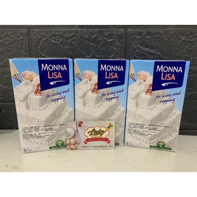 

MonaLisa Whipping Cream 1L / Mona Lisa / Whipping Cream Cair / Whipping Cream
