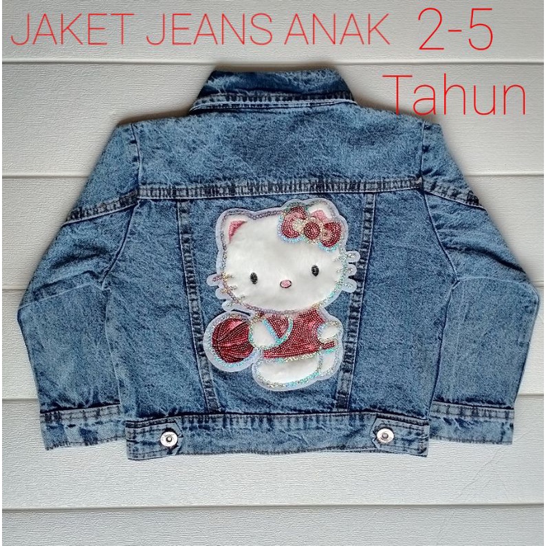 JAKET ANAK JEANS SNOW WASH 3-6 TAHUN