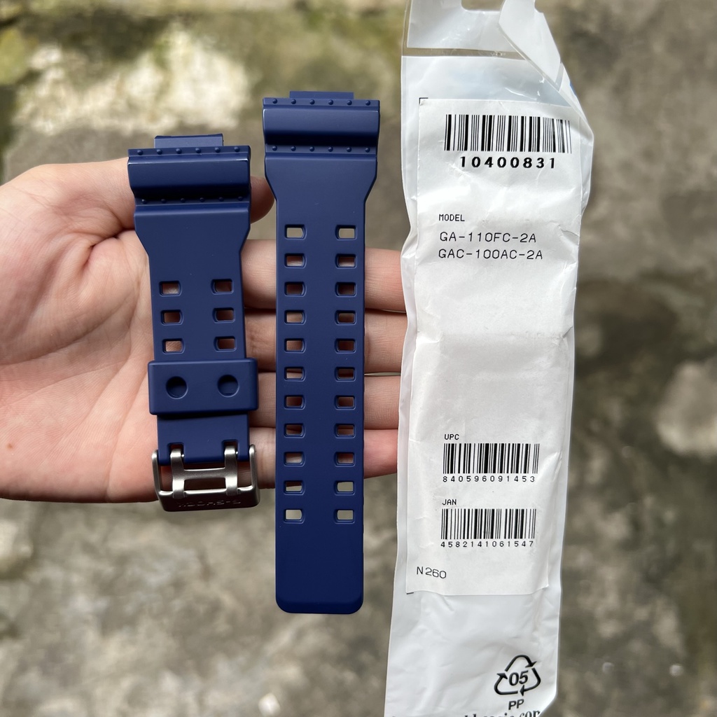Strap tali jam tangan casio g-shock GA-110FC 2A GAC-100AC 2A original band GA 110FC GAC 100AC