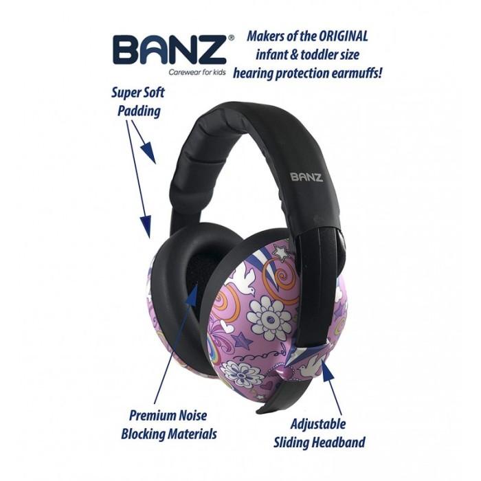 Banz Mini Earmuff Baby Hearing Protection - Motif